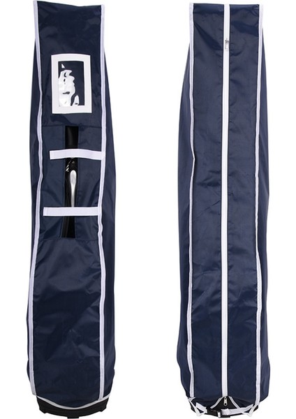 Golf Yağmur Örtüsü Torbası Su Geçirmez ve Toz Geçirmez Taşınabilir Katlanabilir Golf Seyahat Kapağı Çantası Golf Torbası Kapak Koyu Mavi (Yurt Dışından)