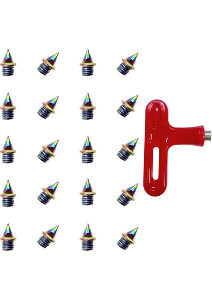 20PCS 1/4 Inçlik Pist Ülke Sivri Uçları, Pist Başak Anahtarı, Yedek Sprint Sivri Uçlu (Yurt Dışından)