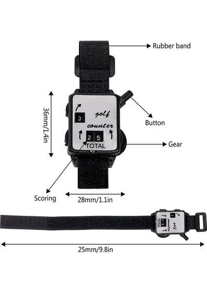 3 Adet Golf Skoru Sayacı, Mini Golf Inme Sayacı Tek Bir Dokunuşla Sıfırlama Golf Sayısı Skorer Skorcu Kaleci (Yurt Dışından) modelleri