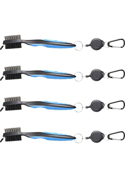 Golf Kulübü Temizlik Fırçası, Top Çift Taraflı Temizleme Aracı, Naylon Çelik Fırça, Temizlik Aracı Aksesuarları Mavi (Yurt Dışından)