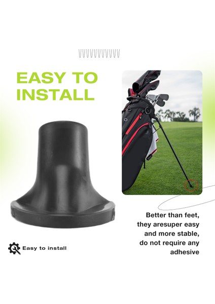4 Paket Golf Çantası Stand Yedek Ayakları, Golf Çantası Ayakları Golf Çantası Için Değiştirme Gerekli Aksesuarlar (Yurt Dışından) fırsatları
