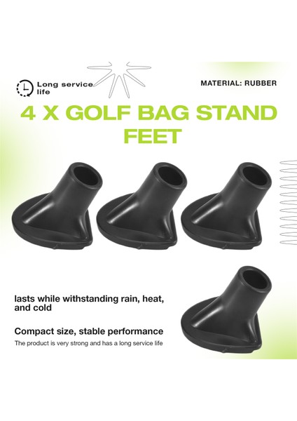 4 Paket Golf Çantası Stand Yedek Ayakları, Golf Çantası Ayakları Golf Çantası Için Değiştirme Gerekli Aksesuarlar (Yurt Dışından) indirimleri