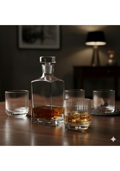 Prisma Viski Şişesi (800CC) ve 4 Adet Nudeglass Bigtop Viski Bardağı (270CC) Seti fiyatları
