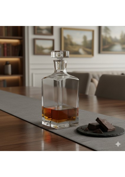 Prisma Viski Şişesi (800CC) ve 4 Adet Nudeglass Bigtop Viski Bardağı (270CC) Seti modelleri