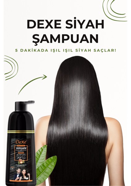 3’lü Siyah Saç Şampuanı Seti 420 ml | Ekonomik Paket, 5 Dakikada Sonuç modelleri