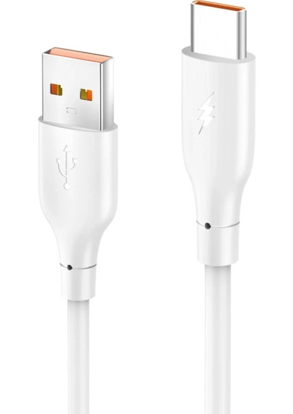 DC65 USB To Type-C 1m 3.0A Hızlı Şarj Kablo - BEYAZ-(5796) - TGZ4047-9919