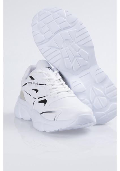 Erkek Spor Ayakkabı – Suni Deri, Kaymaz Faylon Taban, Ortopedik ve Koku Önleyici Bağcıklı Model