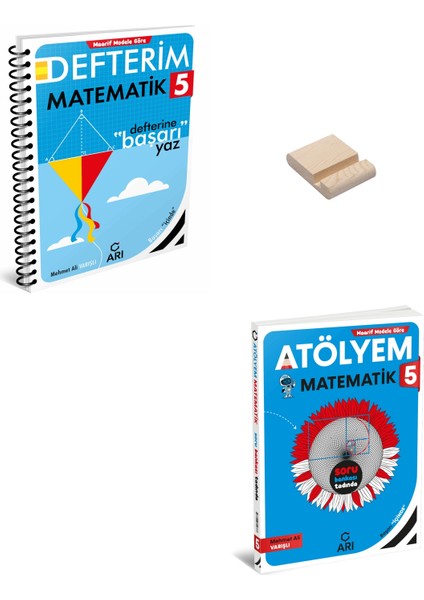 5. Sınıf Matematik Defterim ve Atölyem + Telefon Standı
