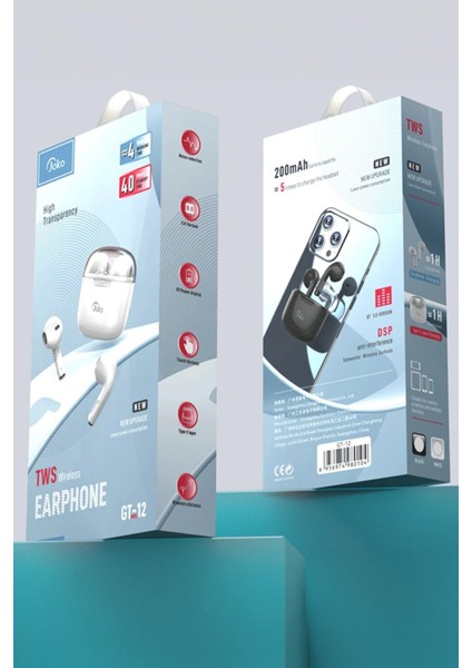 GT12 Kablosuz Airpods Kulaklık - SIYAH-(5796) - BKS4011-9722 indirimleri