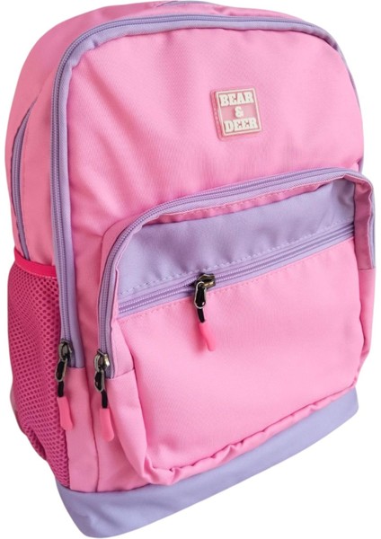 School Çift Göz Sırt Çantası Pembe BD-CN0238