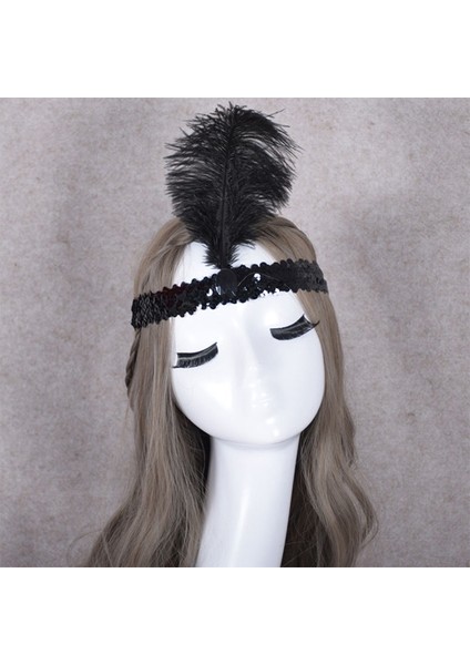 Yılbaşı Saç Tüyü Saç Bandı Siyah Renk indirimleri