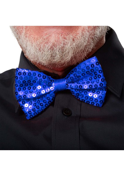 Mavi Payetli Pullu Papyon indirimleri