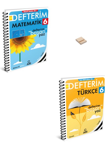 6. Sınıf Matematik ve Türkçe Defterim + Telefon Standı