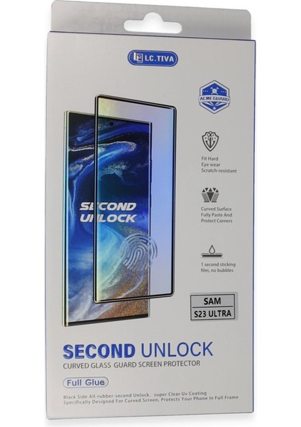 Samsung Galaxy S23 Ultra Durable Full Glue Curved CAM-(5796) - BKS5266-7973 fiyatları