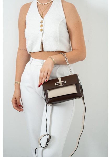 Kahve - Kumbeji SP1148 Kadın Çapraz Çanta fiyatları