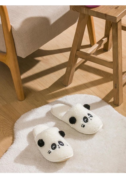 Hayvan Figürlü Pelüş Kadın Ev Terliği (W5)