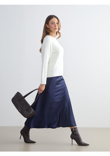 Beli Lastikli A Kesim Saten Etek (W5)