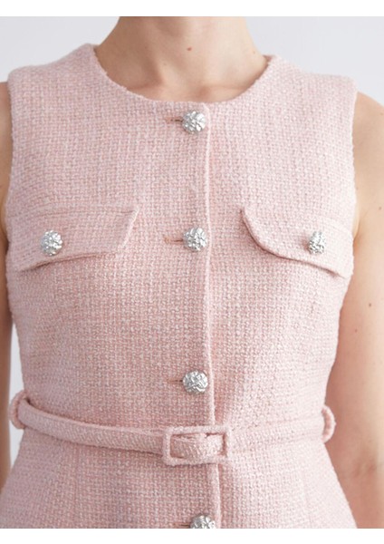 Bisiklet Yaka Kadın Tüvit Yelek (W5) modelleri