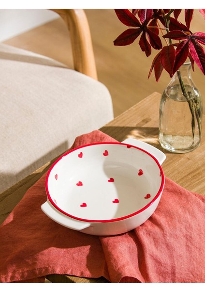 Baskılı Porselen Kase 20 cm (W5)