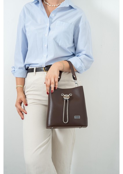 Kahve SP967 Kadın Çapraz Çanta