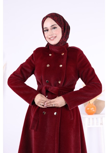 Çıt Çıt Düğme Detay Kaban 70035 Bordo fırsatları