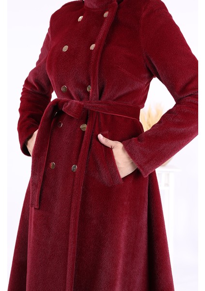 Çıt Çıt Düğme Detay Kaban 70035 Bordo indirimleri