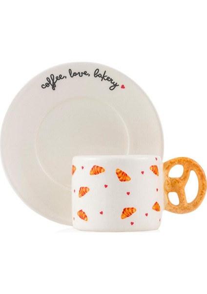 Karişik Baskılı 2 Kişilik Porselen Kahve Fincan Takımı 100 ml (W5) indirimleri