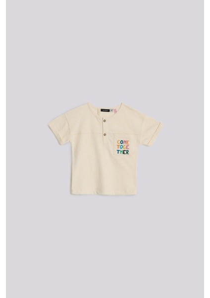 Bg Store Erkek Bebek Bej Tshirt