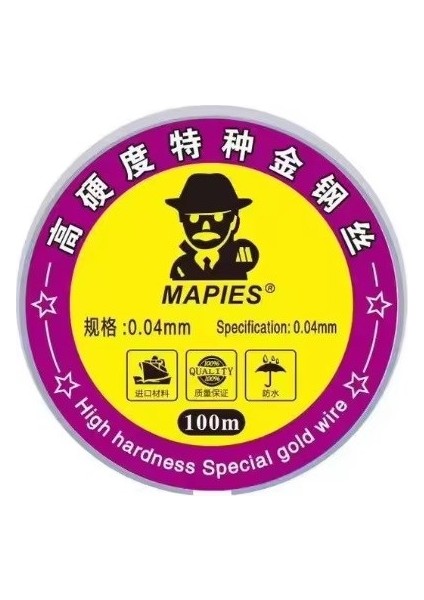 Mapies Ekran Cam Ayırma Teli Çelik Tel 0.04MM 100METRE
