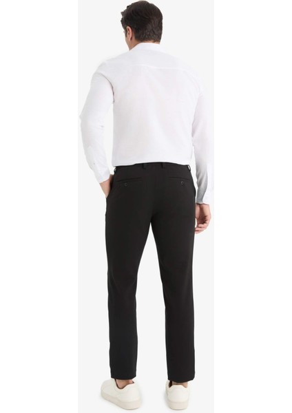 Tailored Fit Düz Paça Her Yöne Esneyen Yumuşak Tuşe Cepli Pantolon C7508AX25AU indirimleri