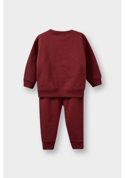 Erkek Bebek 2'li Takım Baskılı Sweatshirt Eşofman Altı E9279A525WN fırsatları