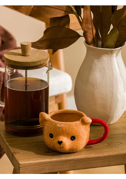 Karişik Ayı Figürlü Seramik Kupa (W5)