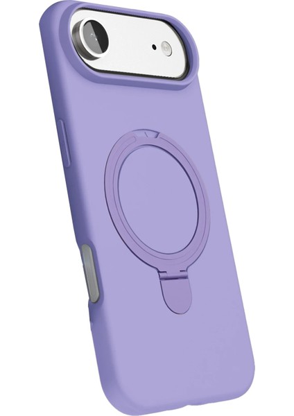 Apple iPhone 17 Air Regal Magsafe Standlı Kapak - LILA-(5796) - MCT2675-4657 modelleri