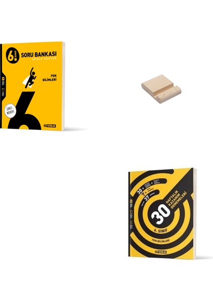 6. Sınıf Fen Bilimleri Soru Bankası ve Kazanım Denemeleri + Telefon Standı