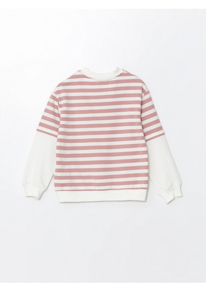 Lcw Kids Pembe Bisiklet Yaka Kız Çocuk Kalın Sweatshirt indirimleri