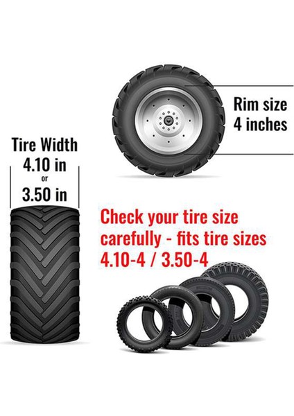 4.10/3.50-4 El Arabaları, Traktörler, Biçme Makineleri, Arabalar Için Elektrikli Üç Tekerlekten Tekerlek (Yurt Dışından) indirimleri