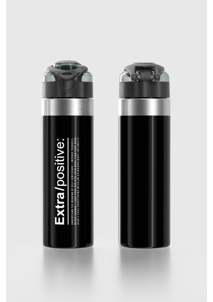 Saga Metal Aksesuarlı 630 ml Tritan Matara 912092 Positive Siyah fiyatları