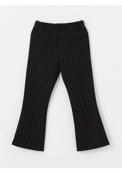 Lcw Kids Ekru Bisiklet Yaka Uzun Kollu Baskılı Kız Çocuk Sweatshirt ve Tayt 2'li Takım