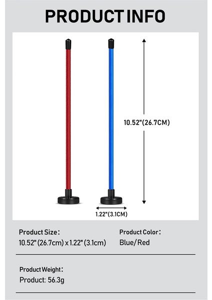 2 Adet Golf Hizalama Çubuğu, Manyetik Kulüp Hizalama Çubuğu Doğru Golf Salıncak Hedefi, Golf Eğitim Yardımı, Mavi Gösterir (Yurt Dışından)