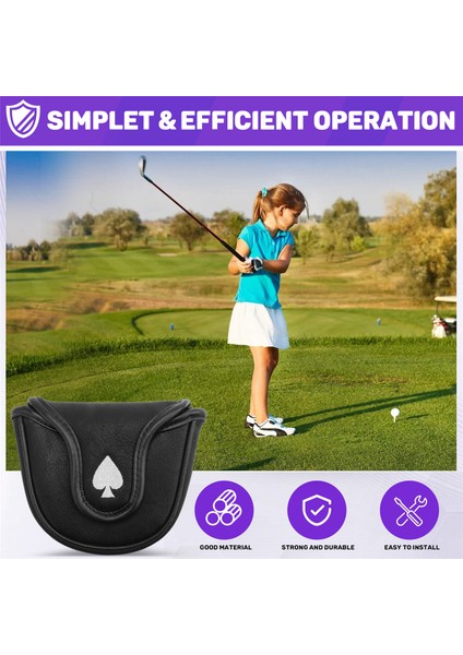 Putter Cover Headcover Mallet Putter Head Cover Manyetik Kulüp Koruyucu Kılıf Erkekler Için Hediye Uygun Golfçü (Yurt Dışından) indirimleri