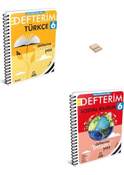 6. Sınıf Türkçe ve Sosyal Bilgiler Defterim + Telefon Standı