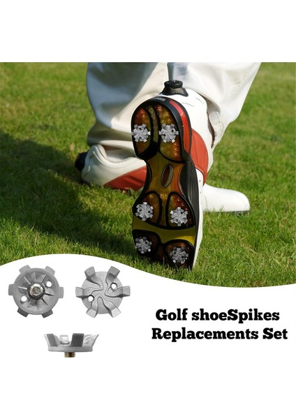 Golf Sivri Uçlu 2 Siyah Golf Cleats Somunu ile 60 Golf Ayakkabı Sivri Seti, Golf Ayakkabı Kılıfı Değiştirme (Yurt Dışından) modelleri