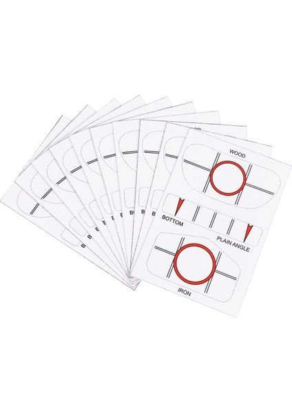 10PCS/SET Golf Etki Etiketleri Golf Kulübü Hedef Etiket Hedef Sticker Bant Sürücüsü Golf Swing Trainers Golf Aksesuarları (Yurt Dışından)