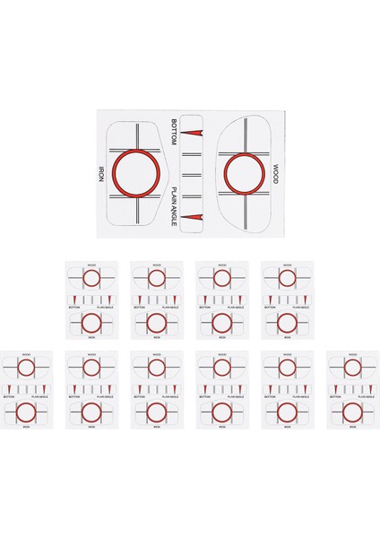 10PCS/SET Golf Etki Etiketleri Golf Kulübü Hedef Etiket Hedef Sticker Bant Sürücüsü Golf Swing Trainers Golf Aksesuarları (Yurt Dışından) modelleri