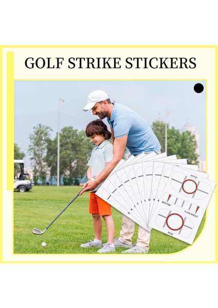 10PCS/SET Golf Etki Etiketleri Golf Kulübü Hedef Etiket Hedef Sticker Bant Sürücüsü Golf Swing Trainers Golf Aksesuarları (Yurt Dışından) fırsatları