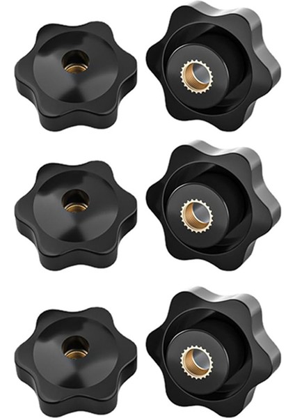 10 Paket Erik-Çiçekli El Kauçuk Başlık Somunları Siyah Başparmak Fındık Yıldız Mekanik Başparmak Fındık M6 (Yurt Dışından) fırsatları