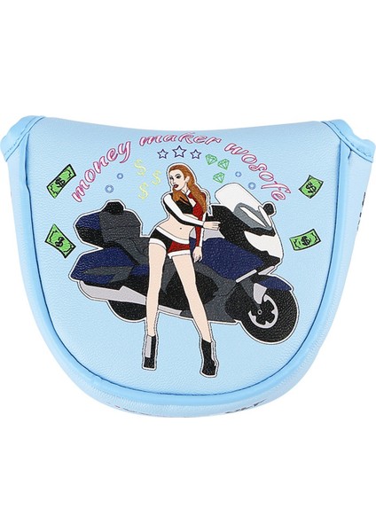 Magneticgolf Putter Mallet Club Protector Pu Mallet Putter Headcover Taşınabilir Golf Putter Kapak Golf Accessoriesb (Yurt Dışından)