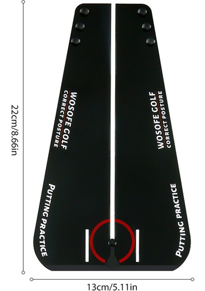 Wosofe Taşınabilir Golf Koymak Ayna Eğitim Araçları Golf Koymak Hizalama Salıncak Eğitmeni Düz Uygulama Golf Eğitim Yardımcıları (Yurt Dışından) modelleri