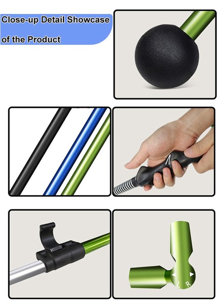 Golf Swing Trainer Egzersiz Yardımı Ayarlanabilir Golf Eğitim Yardımı Menteşe Önkol Döndürme Omuz Dönüşü Mavi (Yurt Dışından) fırsatları