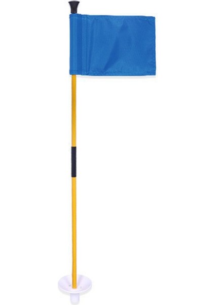 Blue Golf Yeşil Bayrak, Iki Kesimli Çıkarılabilir Bayrak Direk, Taşınması Kolay Yeşil Hedef Bayrak Delik Kupası (Yurt Dışından)